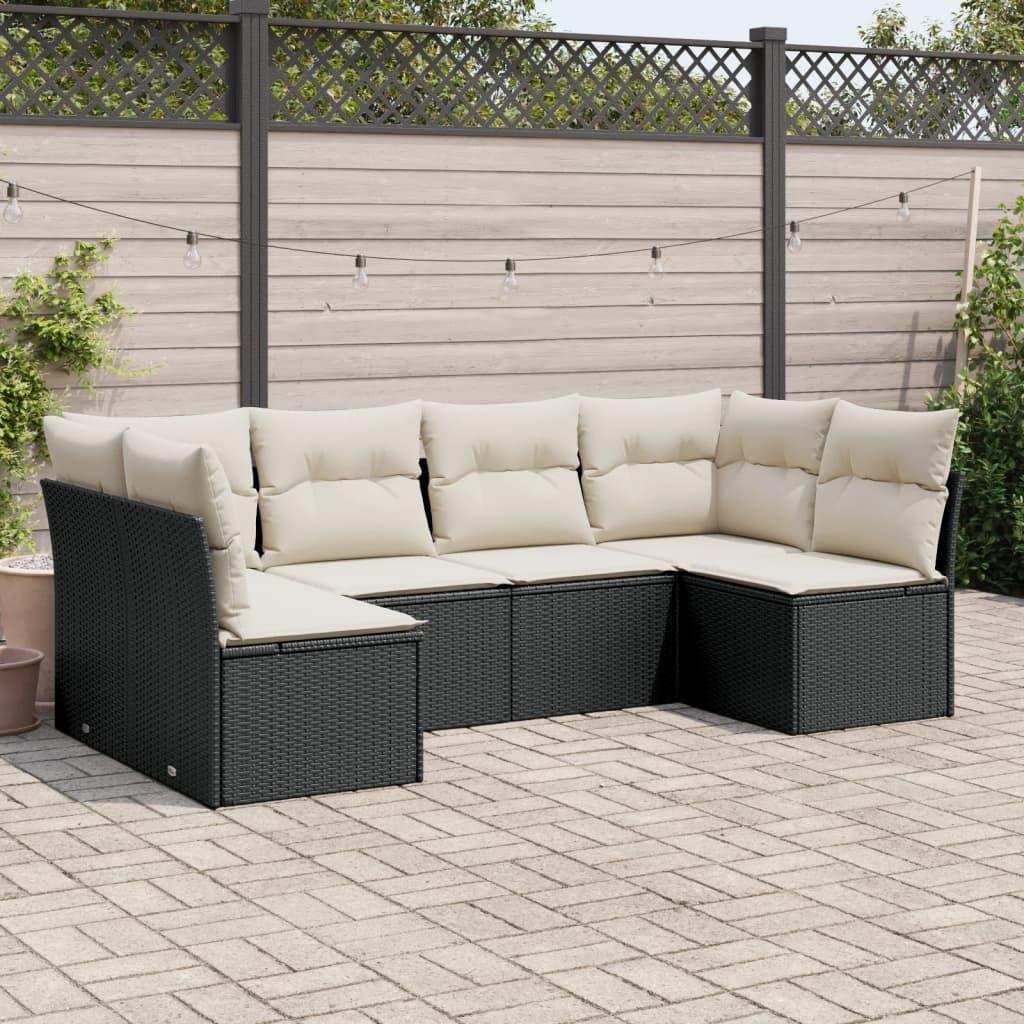 VidaXL set divano da giardino Polirattan  