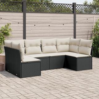 VidaXL set divano da giardino Polirattan  