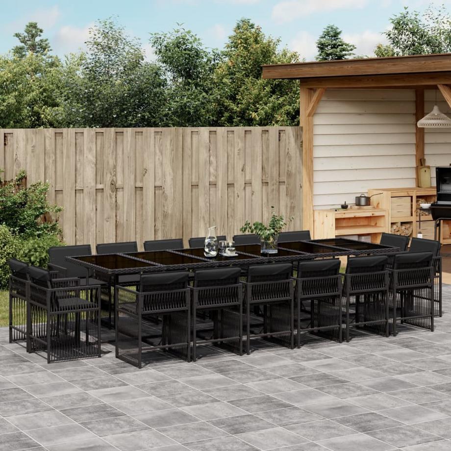 VidaXL set da pranzo da giardino Polirattan  