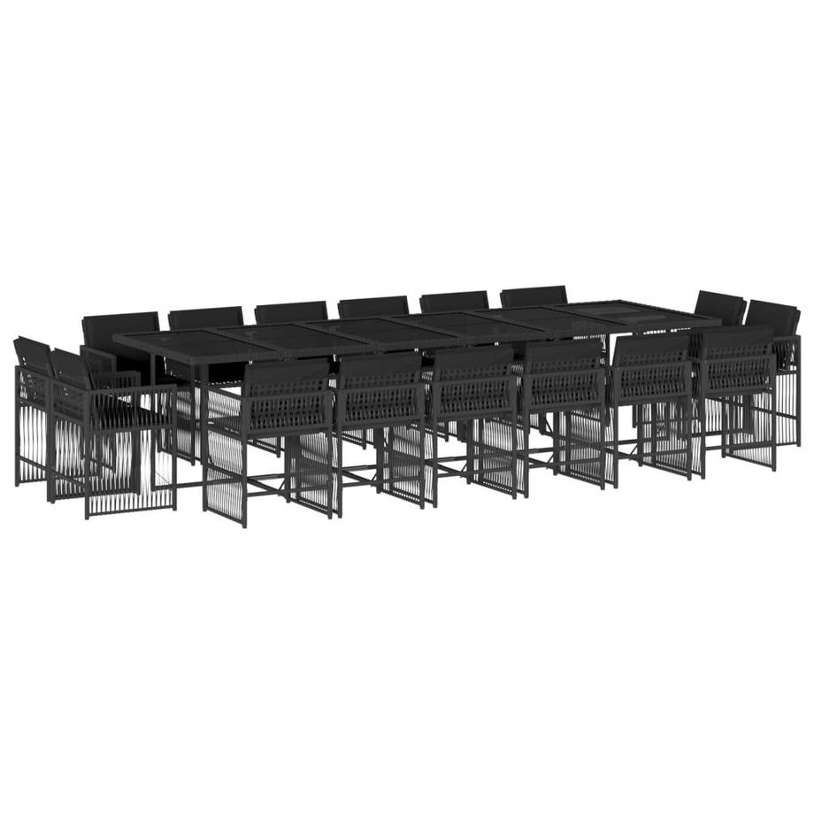 set da pranzo da giardino Polirattan