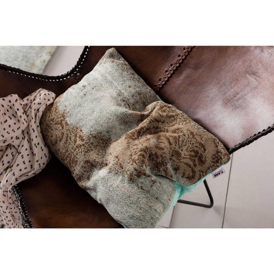 KARE Design Teppich Kelim Ornament Türkis 240x170cm  