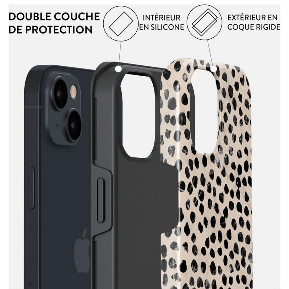 Burga  Custodia per iPhone 15 MagSafe Tough Antiurto Modello Almond Latte 