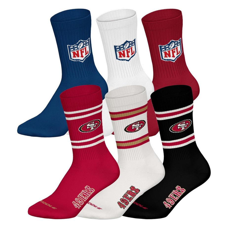 Socken  6er Pack Stretch-NFL 6Pack Crew Socks