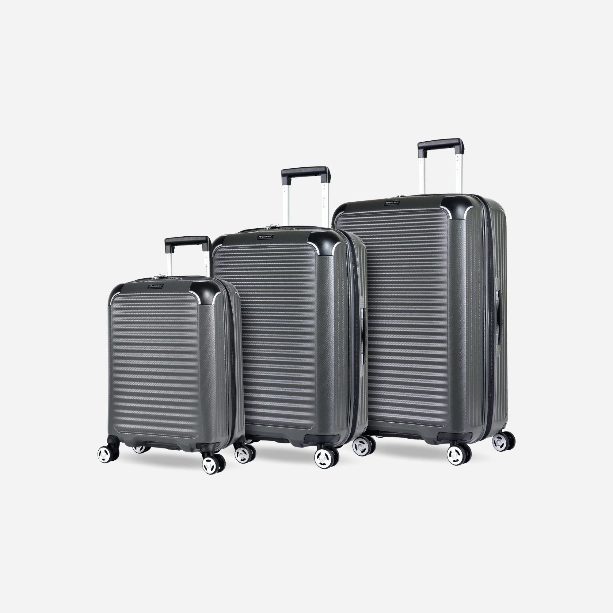 Image of Materia Kofferset 4 Rollen Unisex Taubengrau ONE SIZE