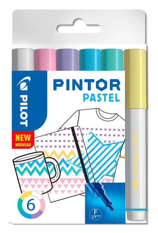 Pilot PILOT Marker Set Pintor F 1.0mm S6/0517467 6 Farben pastel  