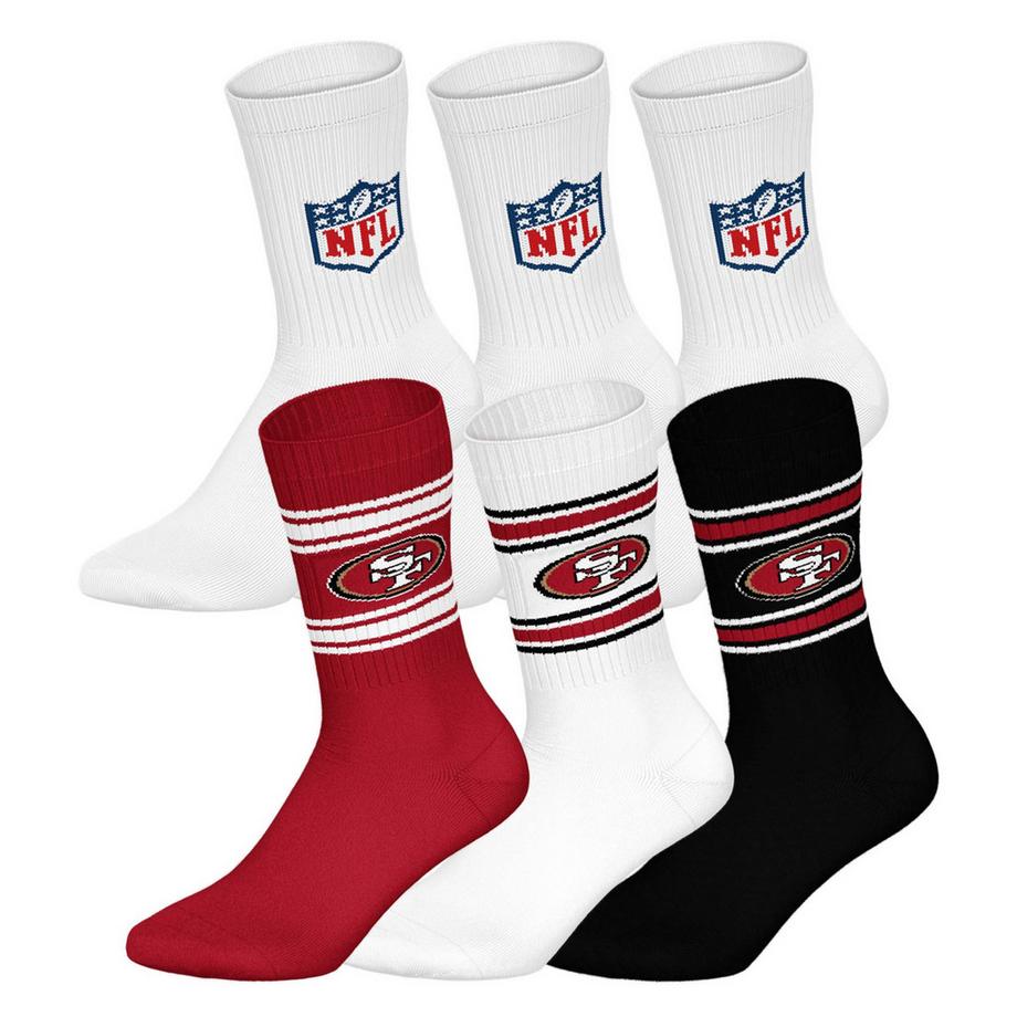 Chaussettes  Pack de 6 Stretch-NFL 6Pack Crew Socks