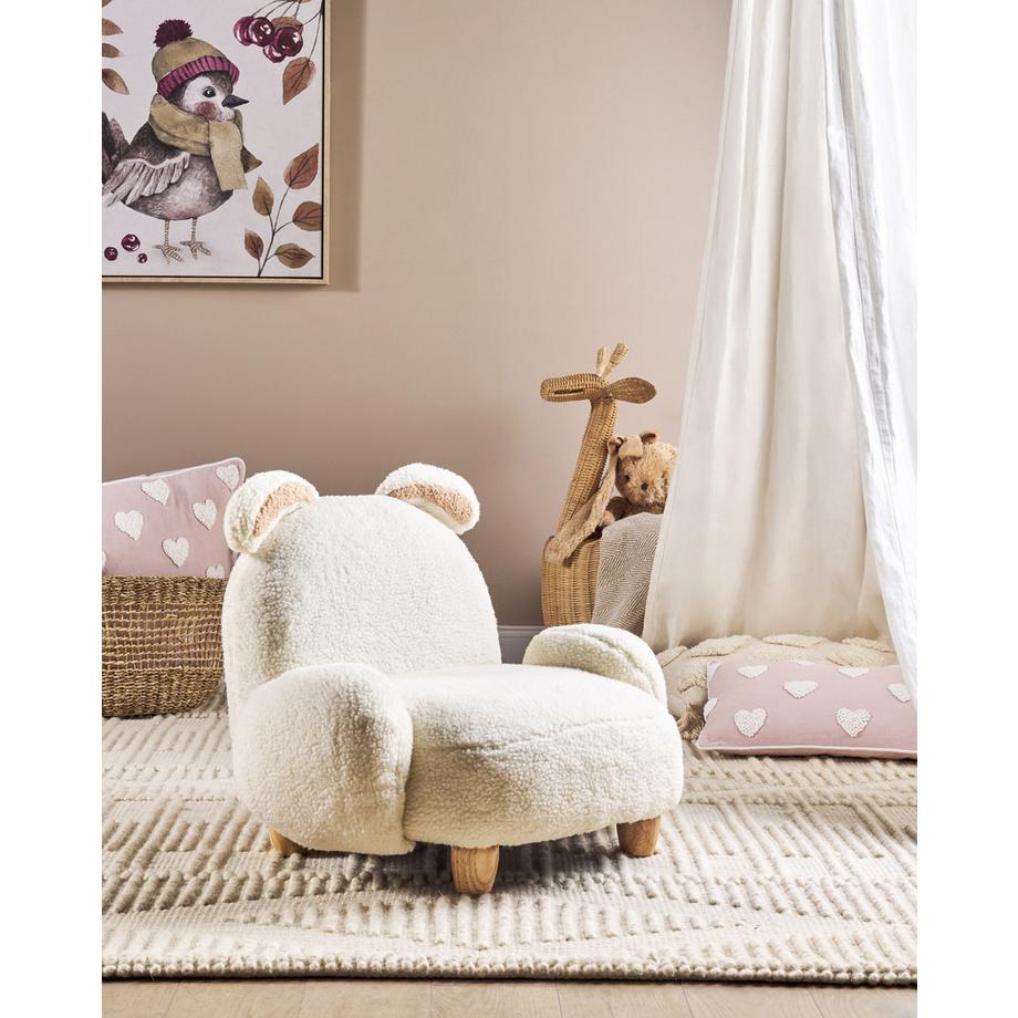 Beliani Kindersessel aus Bouclé Modern KANNA  