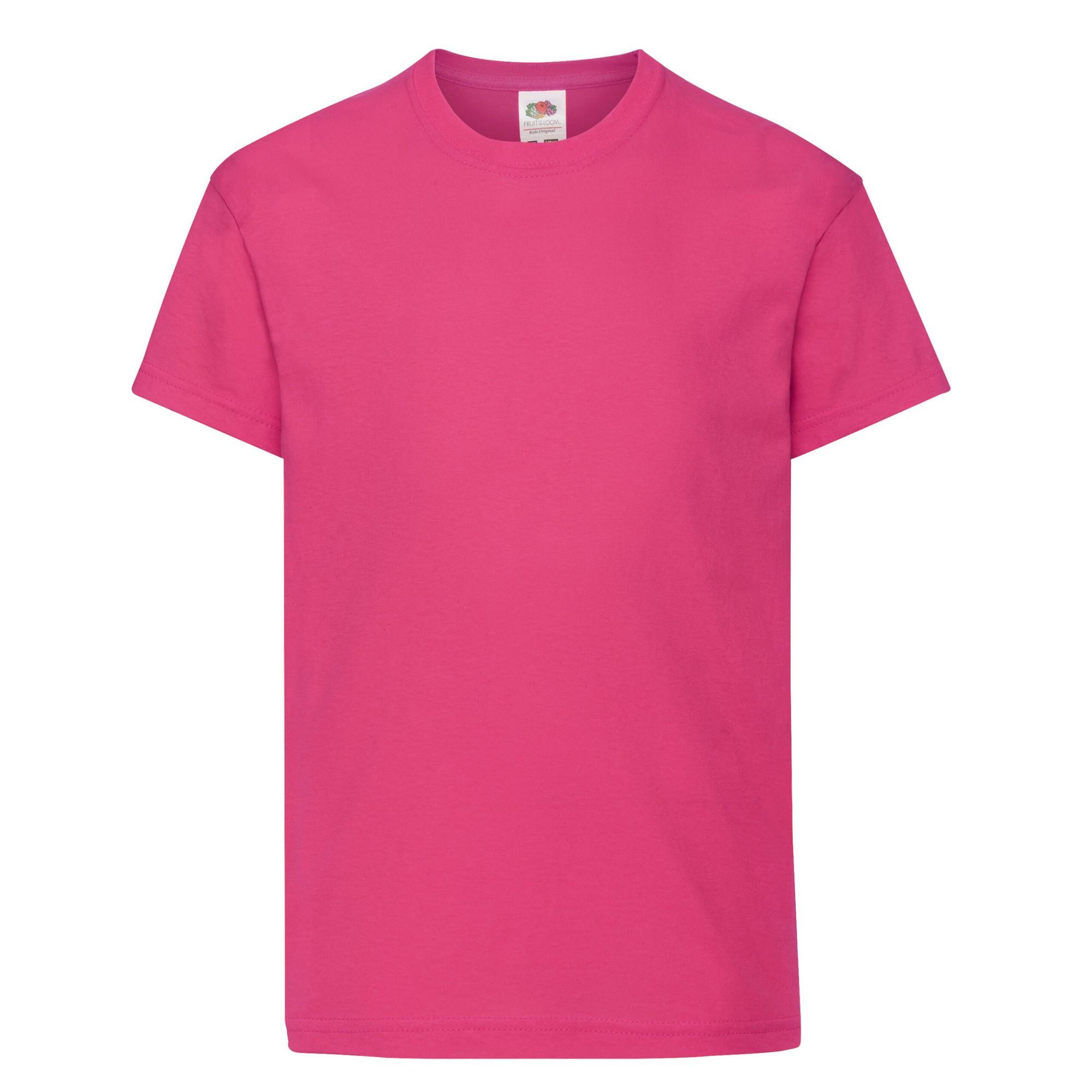 Image of Original Tshirt Mädchen Fuchsia 140/146