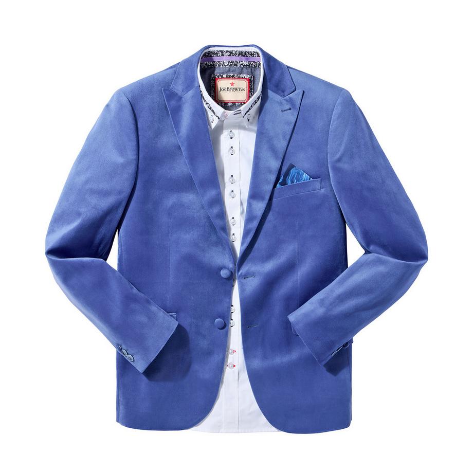 Joe Browns Blazer Leggero In Velluto Fiordaliso  
