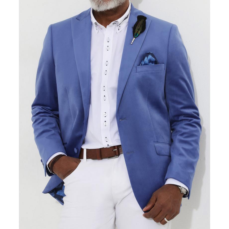 Joe Browns Blazer Leggero In Velluto Fiordaliso  