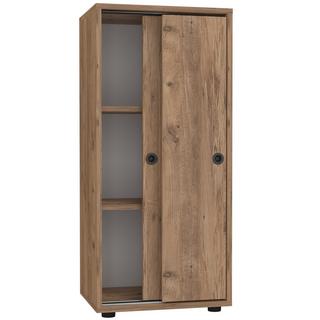 VCM Armoire de bureau Livres Classeurs Meuble de bureau Armoire Ulas 3 portes coulissantes  