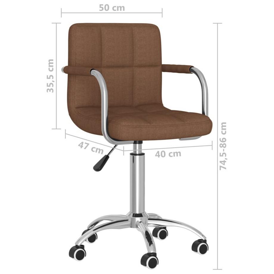 VidaXL Chaise de salle à manger tissu  