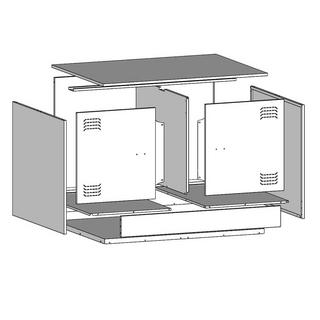 VidaXL Table basse acier  