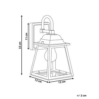 Beliani Lampe murale pour l'extérieur en Verre Traditionnel GARRY  