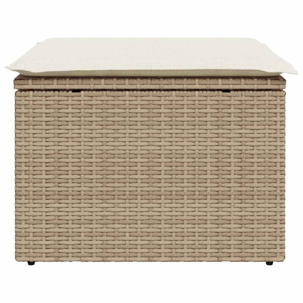 VidaXL  Gartenhocker poly-rattan 