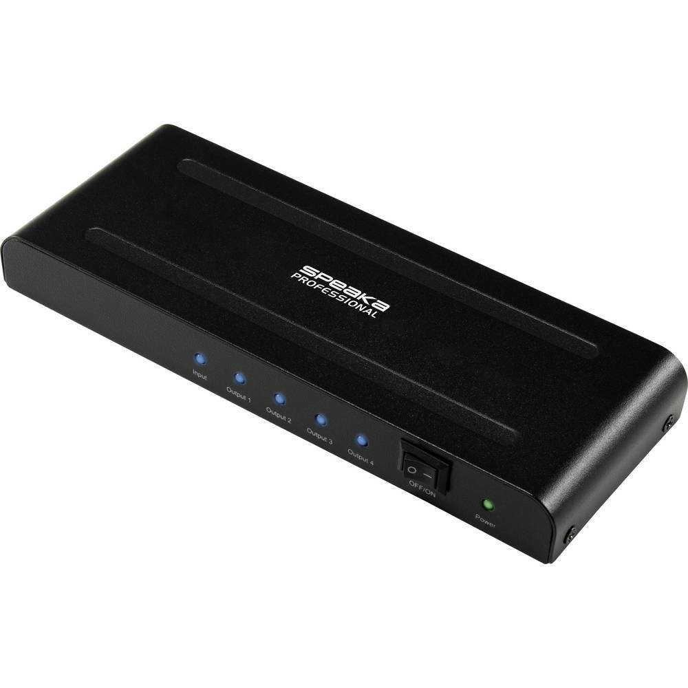 Image of Hsp460-14v2 4 Port Hdmi-splitter Ultra Hd-fähig 3840 X 2160 Pixel Unisex Schwarz