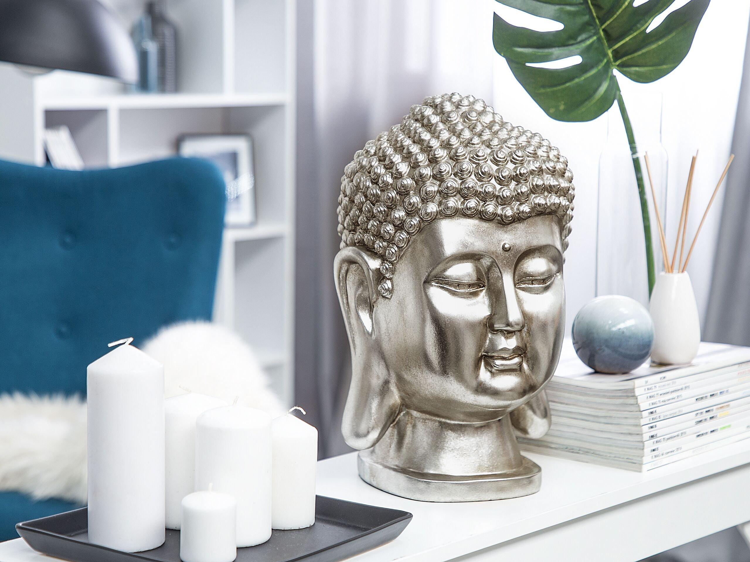 Beliani Decorazioni en Poliresina Moderno BUDDHA  