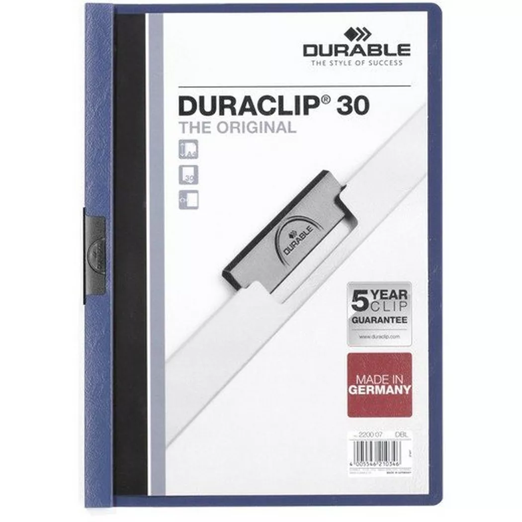 Cartellina Durable Duraclip, colore blu scuro