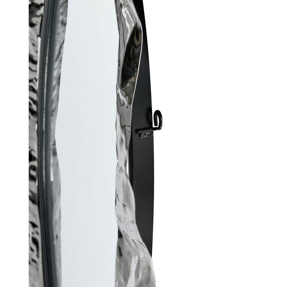 Beliani Wandspiegel aus Edelstahl Klassisch LOGNES  