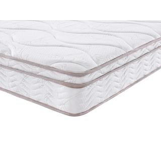 Vente-unique Ensemble 140 x 190 cm sommier coffre naturel clair + matelas ressorts 3 zones et mémoire de forme ép.20cm - WOLKENTANZ de MORGENGOLD  