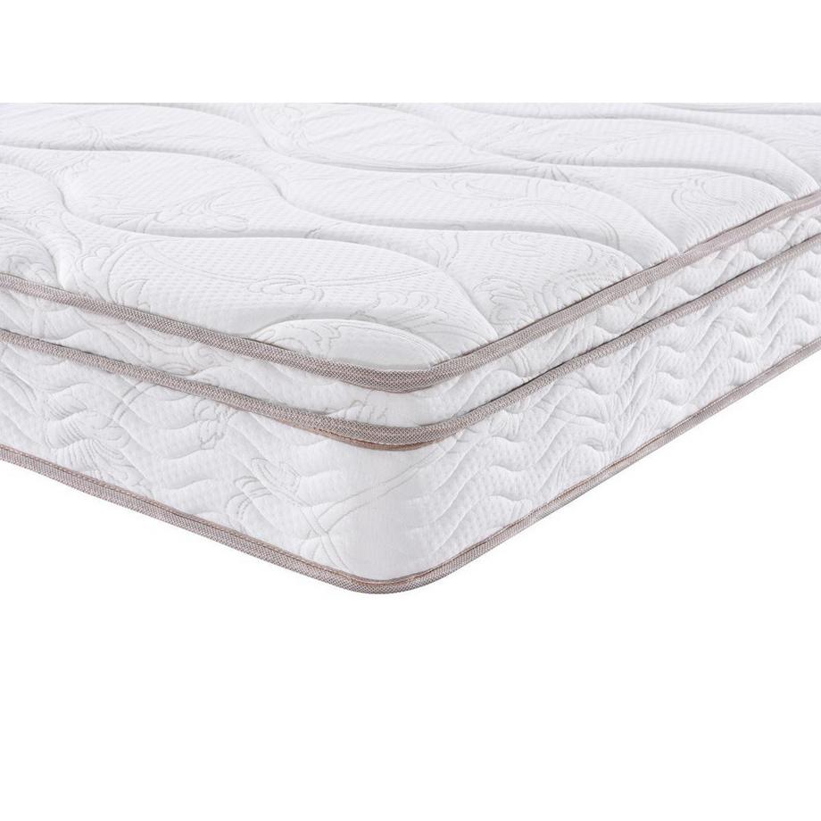 MORGENGOLD Ensemble 140 x 190 cm sommier coffre naturel clair + matelas ressorts 3 zones et mémoire de forme ép.20cm - WOLKENTANZ de MORGENGOLD  
