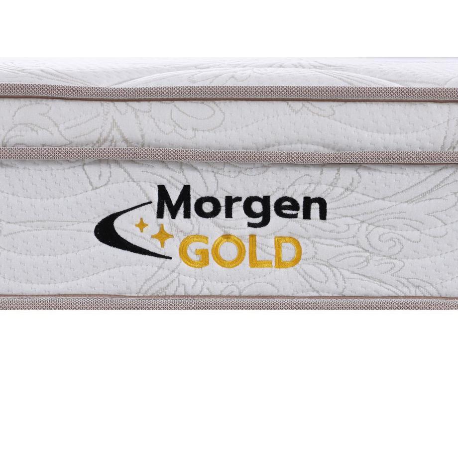 MORGENGOLD Ensemble 140 x 190 cm sommier coffre naturel clair + matelas ressorts 3 zones et mémoire de forme ép.20cm - WOLKENTANZ de MORGENGOLD  