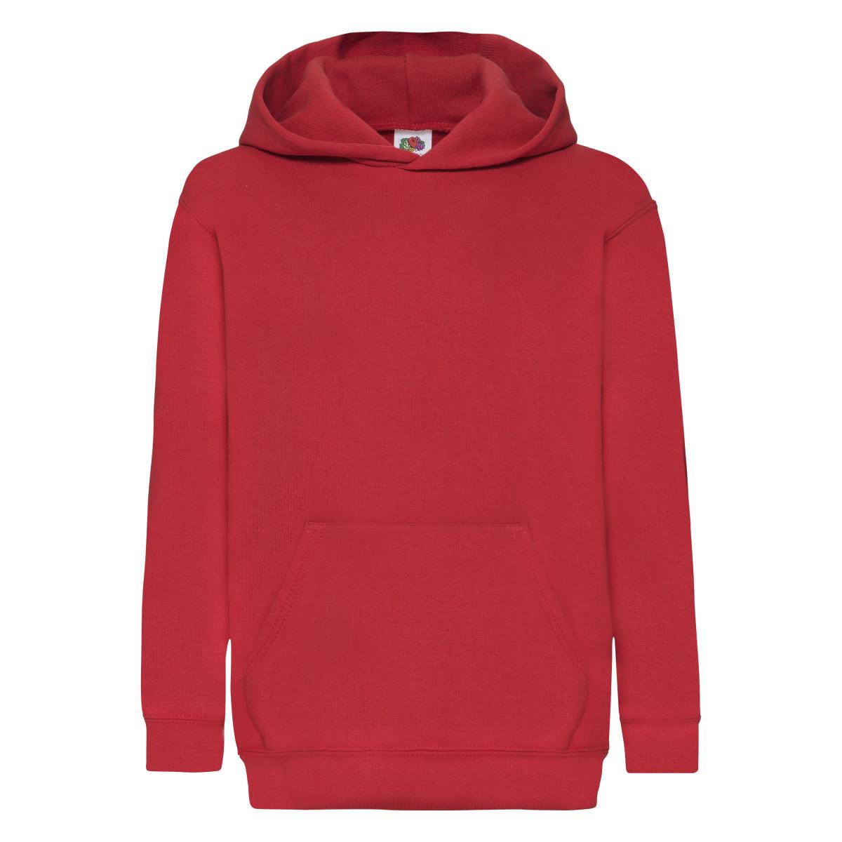 Image of Classic Sweatshirt Mit Kapuze Mädchen Rot Bunt 128