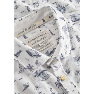 Colours & Sons  Chemise Shirt-Beach Print 