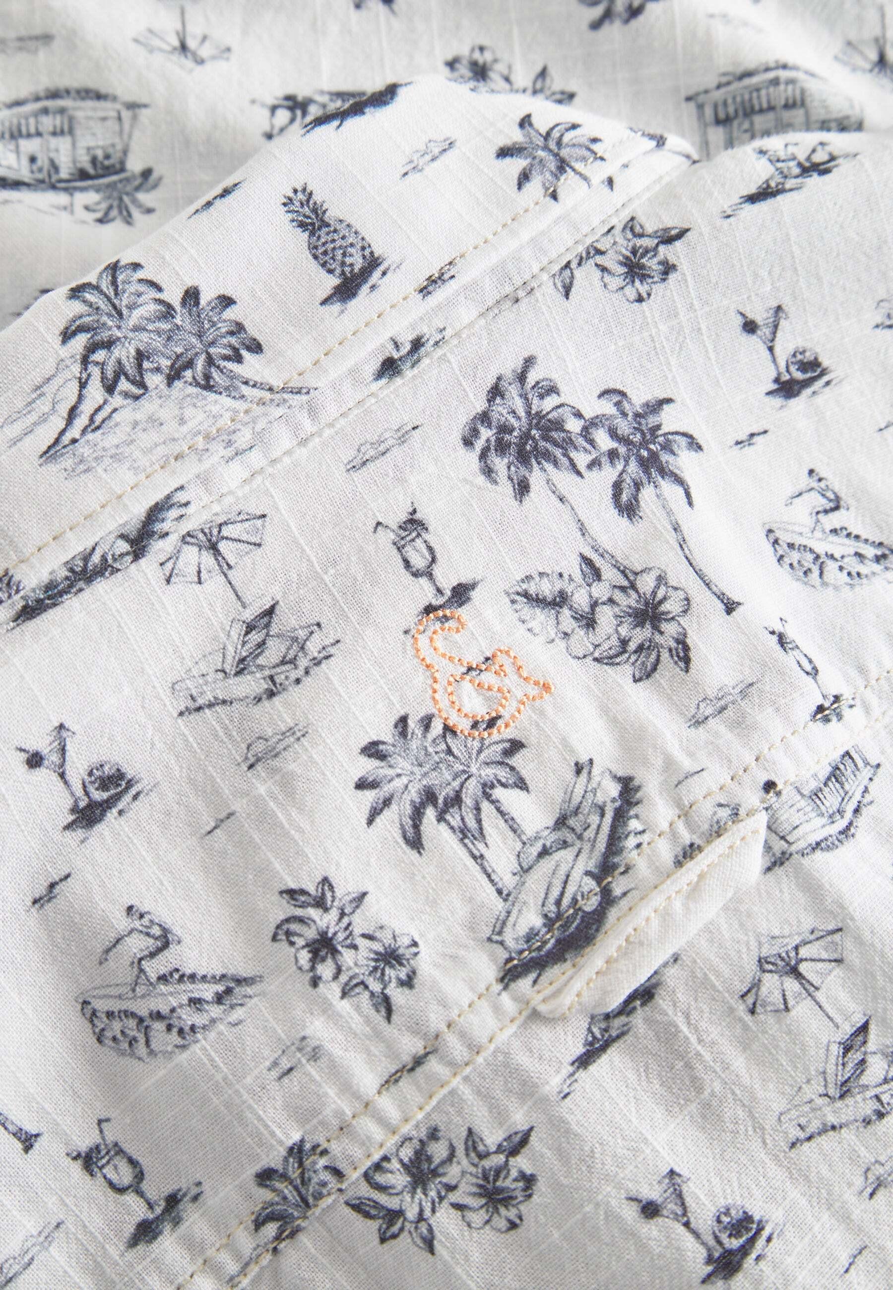 Colours & Sons  Chemise Shirt-Beach Print 