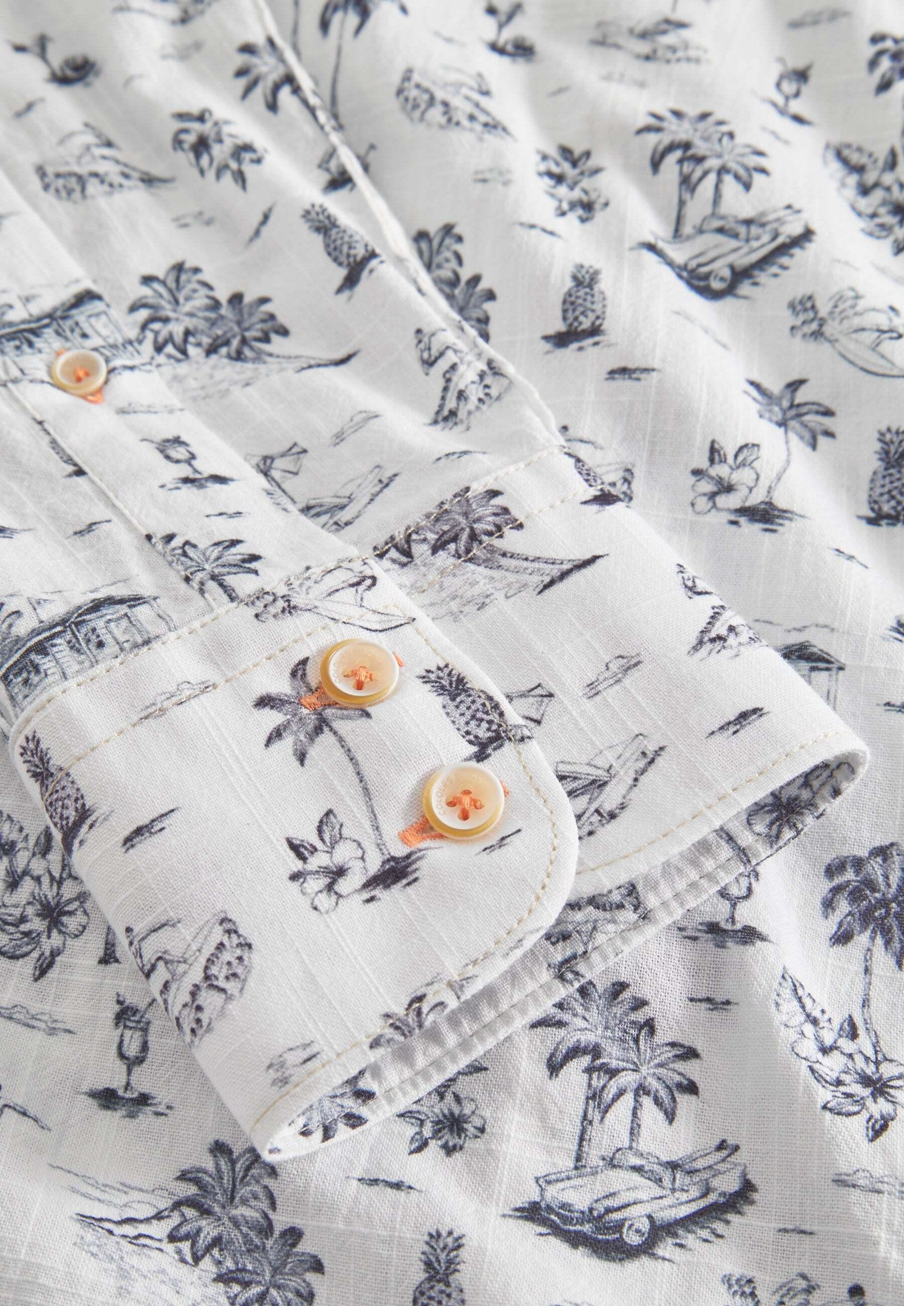 Colours & Sons  Chemise Shirt-Beach Print 