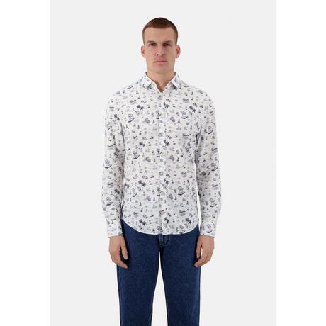 Colours & Sons  Chemise Shirt-Beach Print 