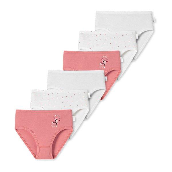 Image of 6er Pack Feinripp Organic Cotton - Hüftslip Mädchen Rosa 92