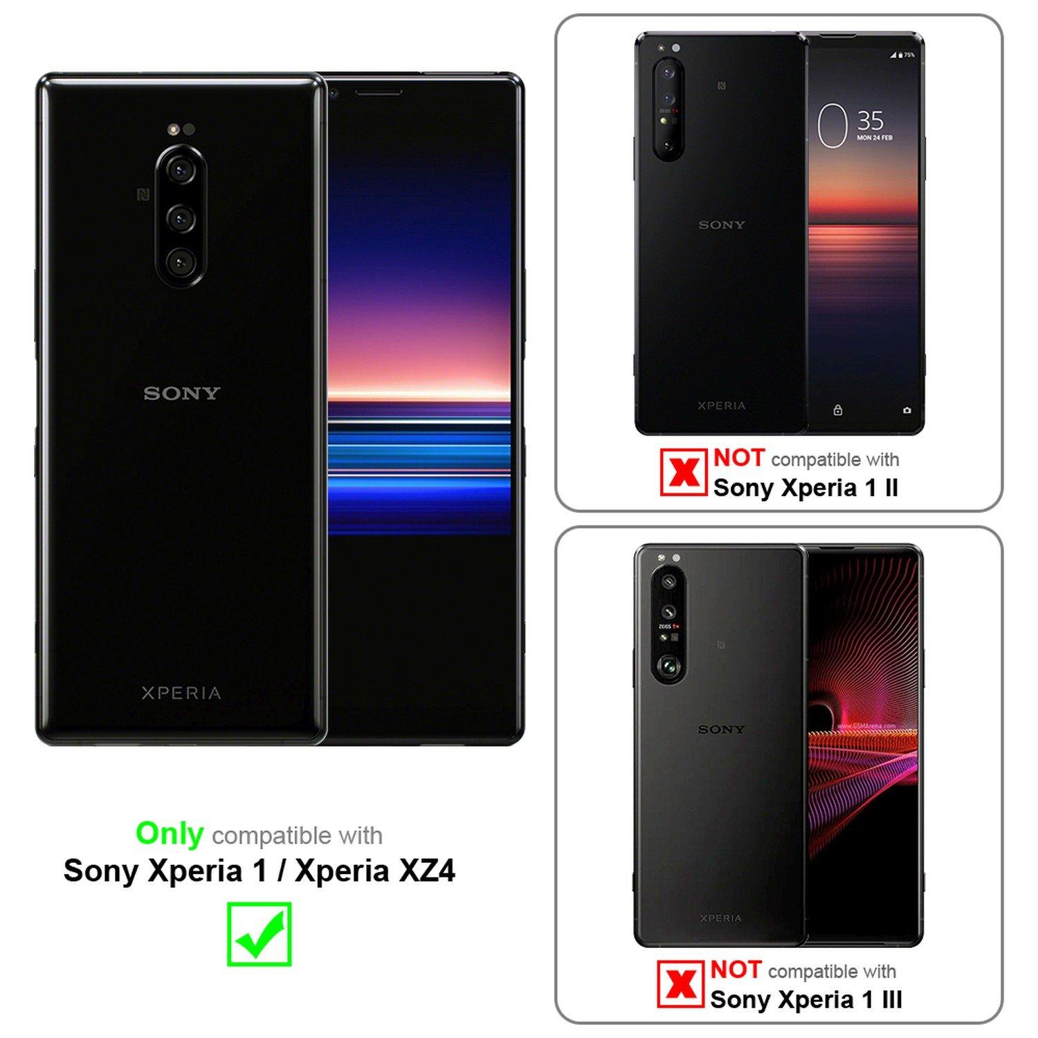 Cadorabo  Hülle für Sony Xperia 1 / Xperia XZ4 Magnetverschluss, Kartenfach 