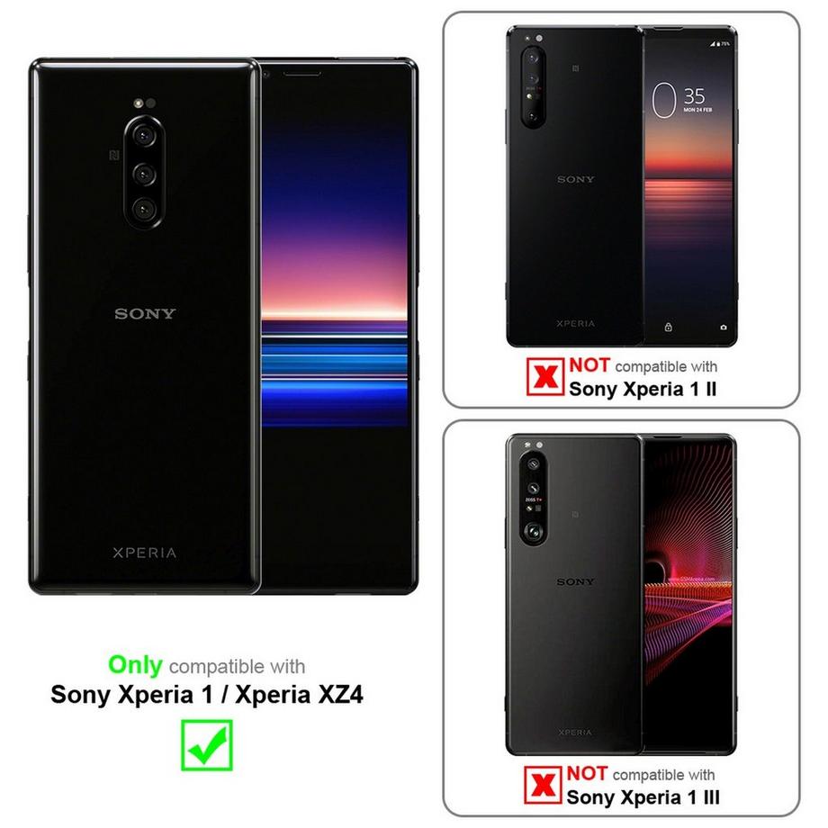 Cadorabo  Housse compatible avec Sony Xperia 1 / Xperia XZ4 - Coque de protection avec fermeture magnétique, fonction de support et compartiment pour carte 