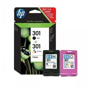 HP Tintenpatronenpaket 301 Schwarz + 3 Farben