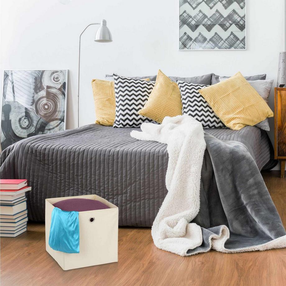 B2X Stoff-Aufbewahrungsbox, 2 Schubladen  