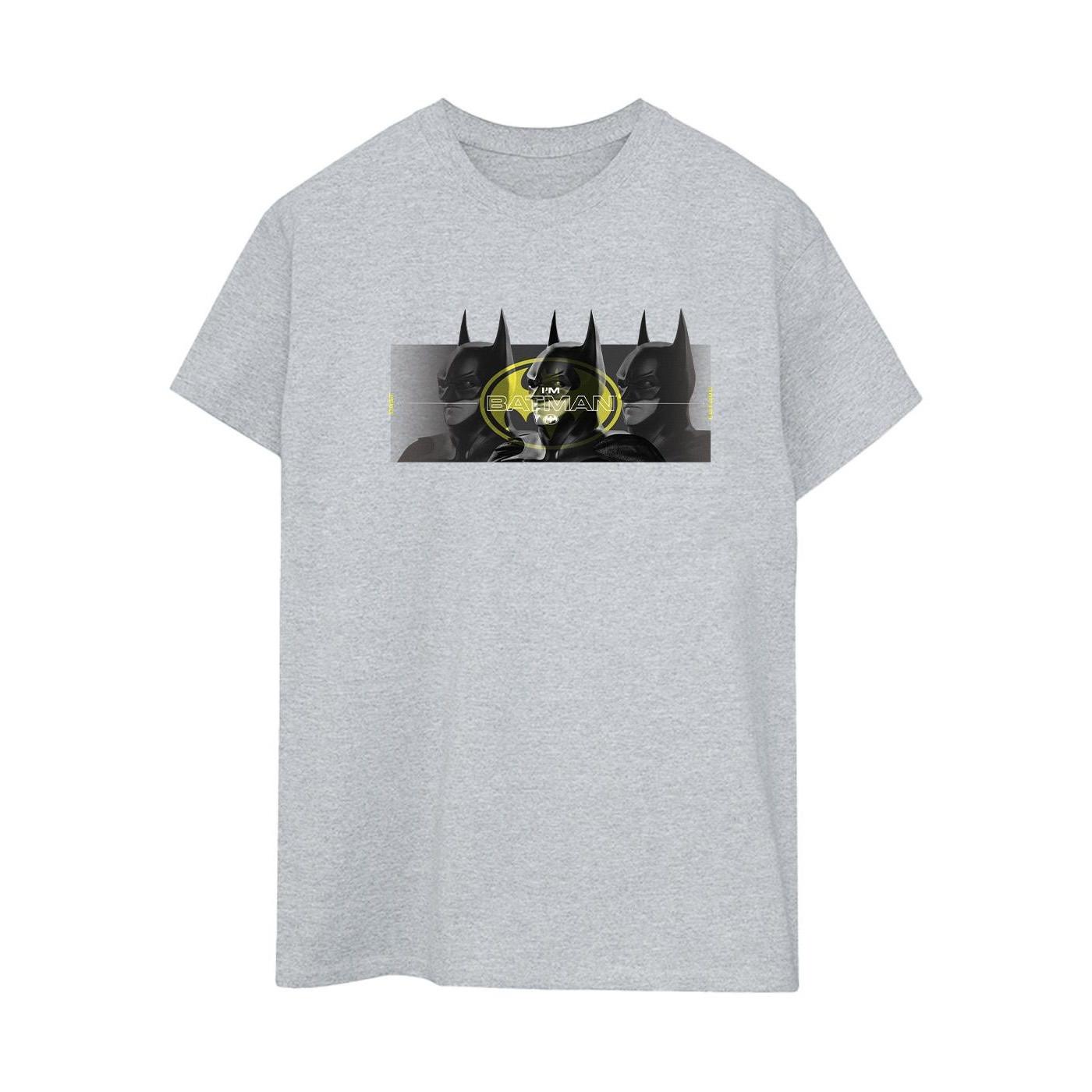 Image of The Flash Batman Portraits Tshirt Damen Grau 5XL