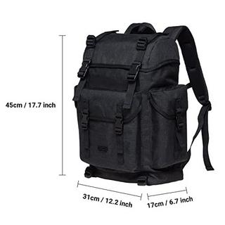 Only-bags.store Retro Vintage Jagd Wanderrucksack mit 14 Zoll Laptopfach  