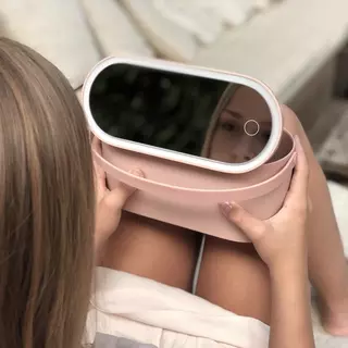 LuxeGlow™ - LED Kosmetiktasche mit Spiegel – Midona
