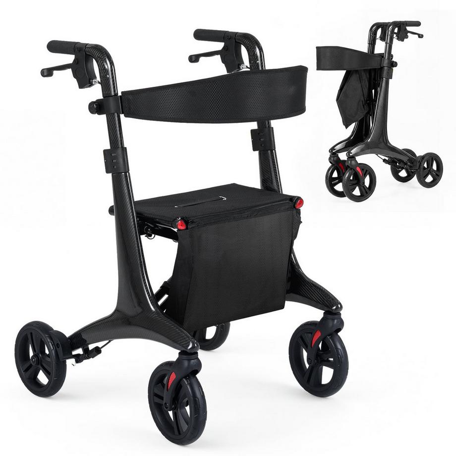 Northix  Déambulateur pliable pour seniors avec siège 