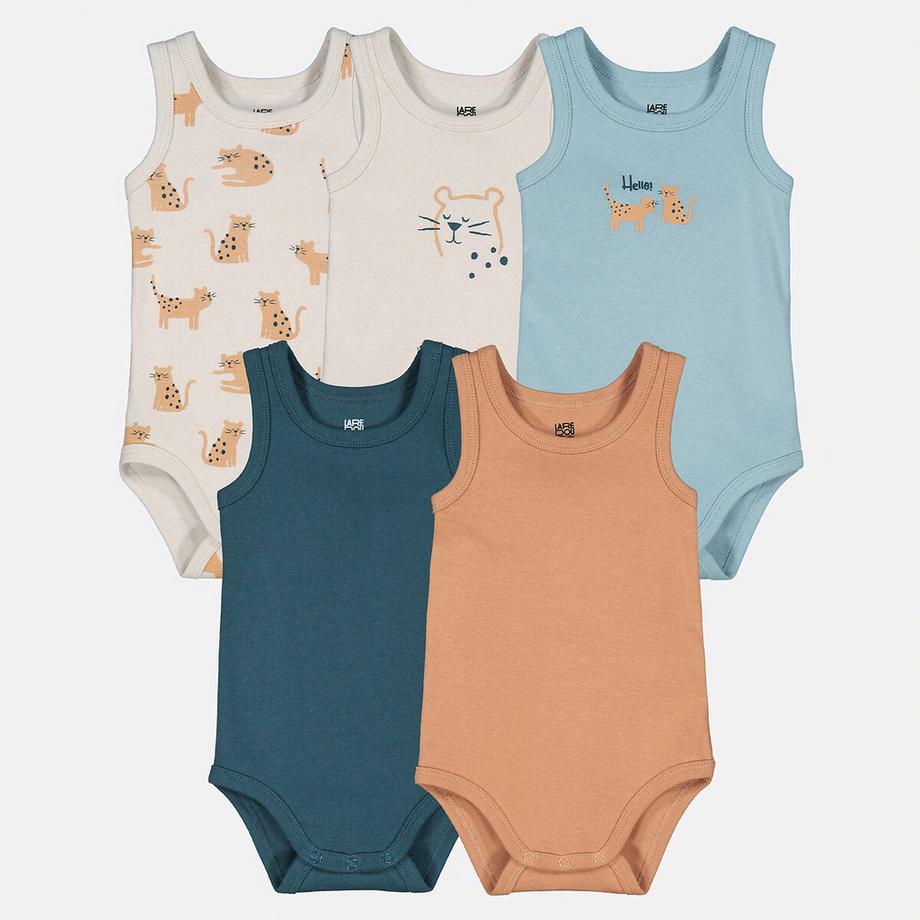 La Redoute Collections  5er-Pack ärmellose Bodys 