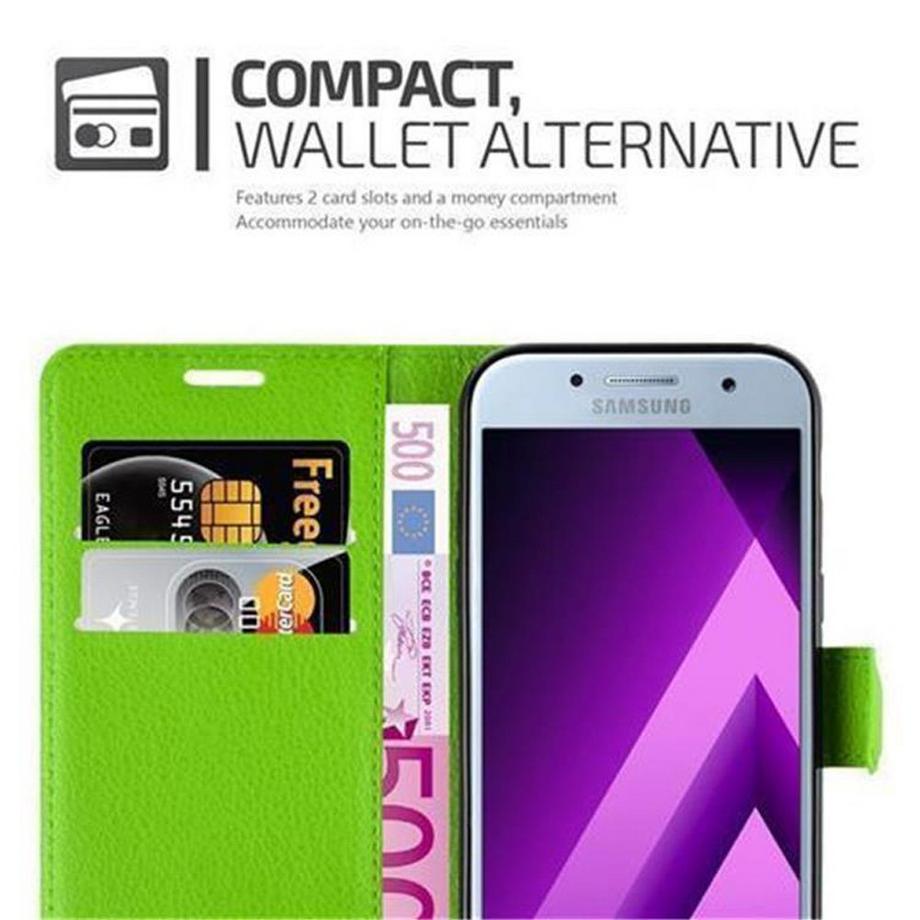 Cadorabo  Housse compatible avec Samsung Galaxy A3 2017 - Coque de protection avec fermeture magnétique, fonction de support et compartiment pour carte 