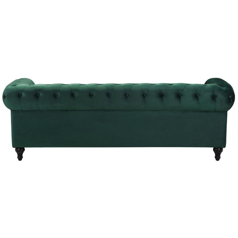 Beliani 3 Sitzer Sofa aus Samtstoff Glamourös CHESTERFIELD  