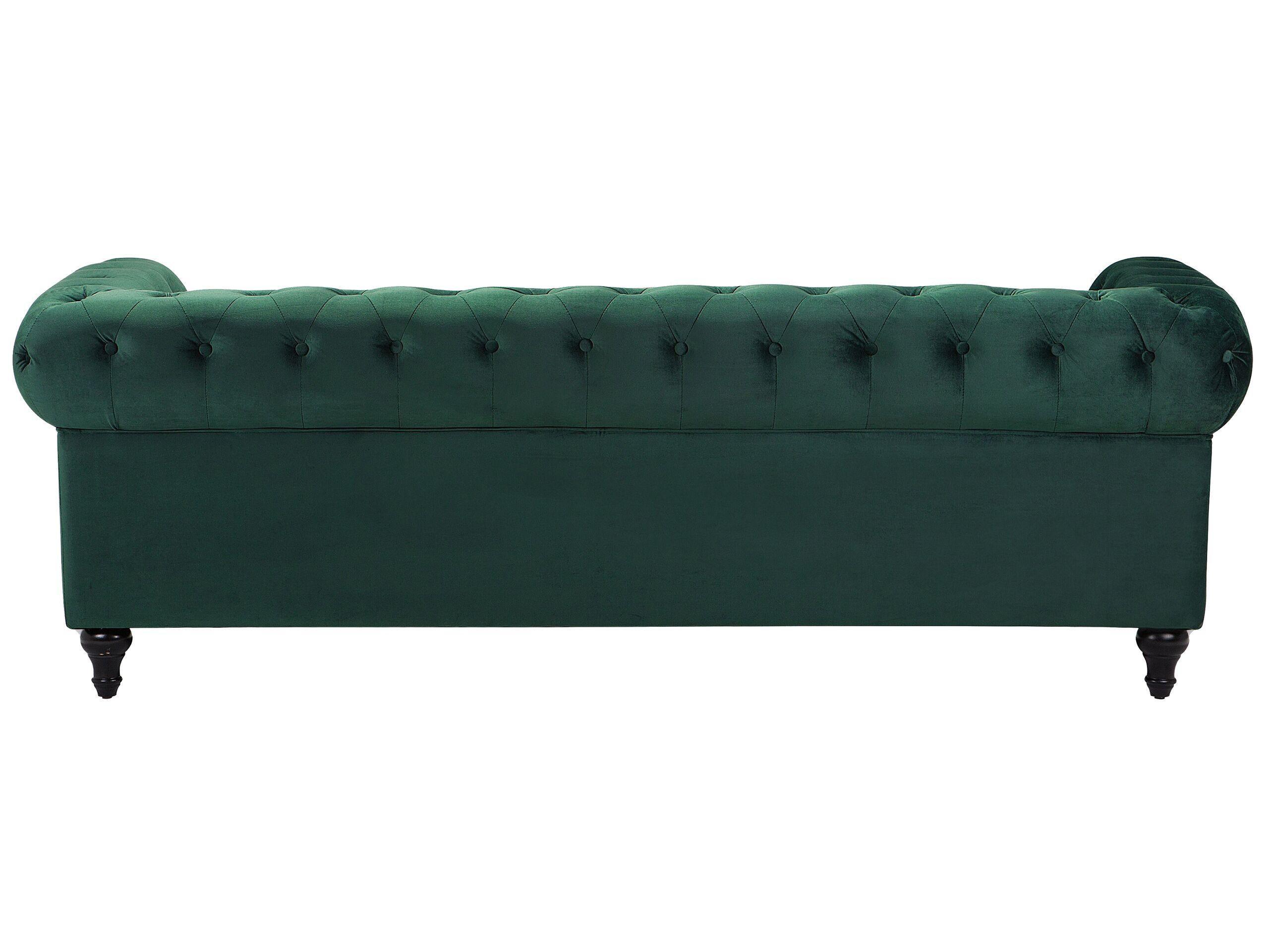 Beliani Canapé 3 places en Velours Glamour CHESTERFIELD  