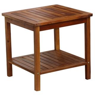 Northix Tavolino laterale portatile a 2 livelli  