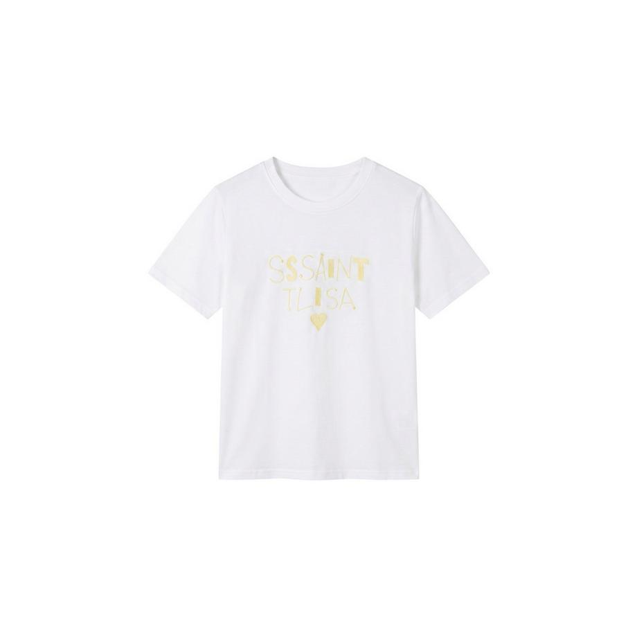 Chiara Ferretti T-shirt con stampa dorata  