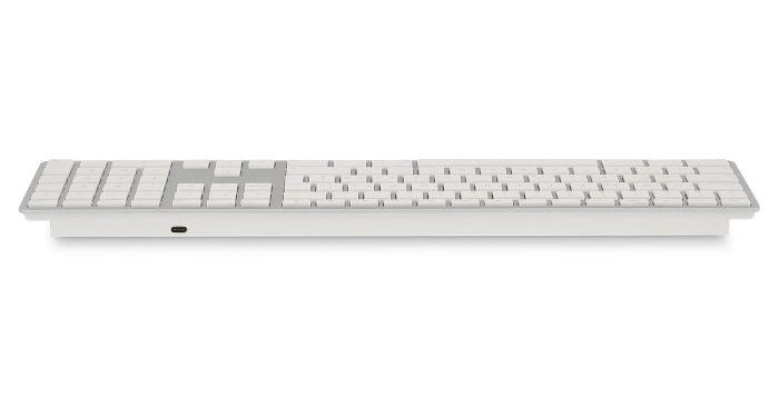 LMP  Tastatur WKB-1243 Silber, CH-Layout mit Ziffernblock (CH, Kabellos) 