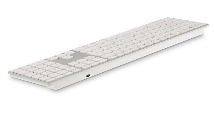 LMP  Tastatur WKB-1243 Silber, CH-Layout mit Ziffernblock (CH, Kabellos) 