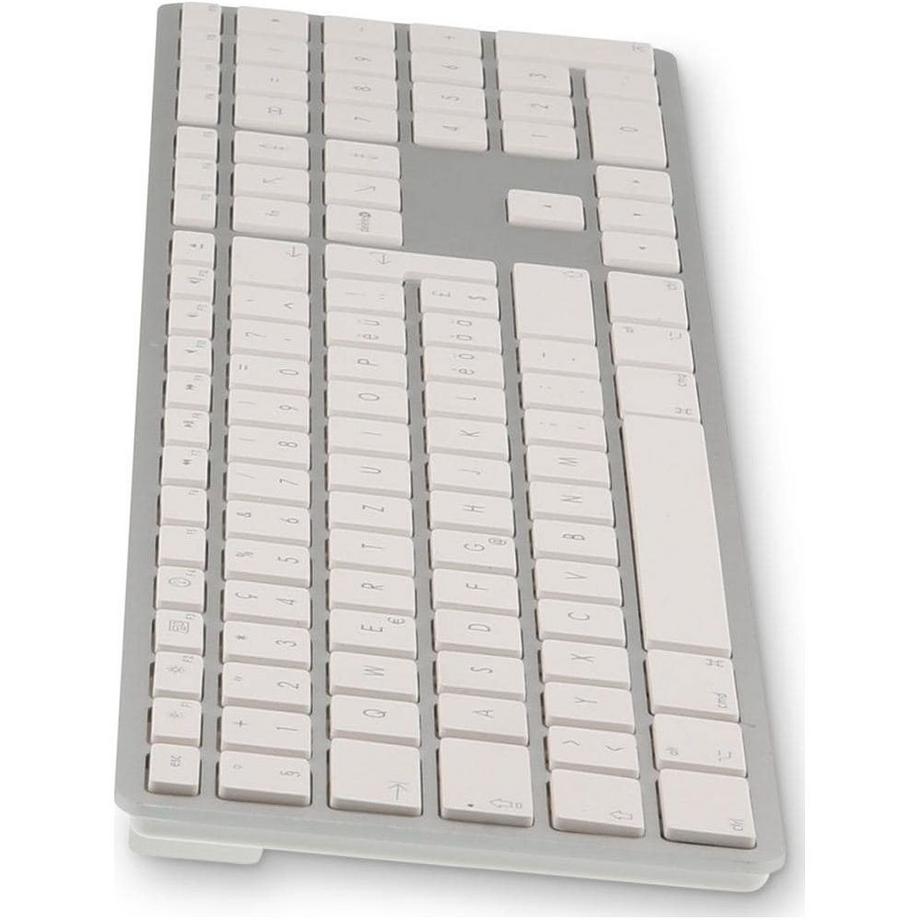 LMP  Tastatur WKB-1243 Silber, CH-Layout mit Ziffernblock (CH, Kabellos) 