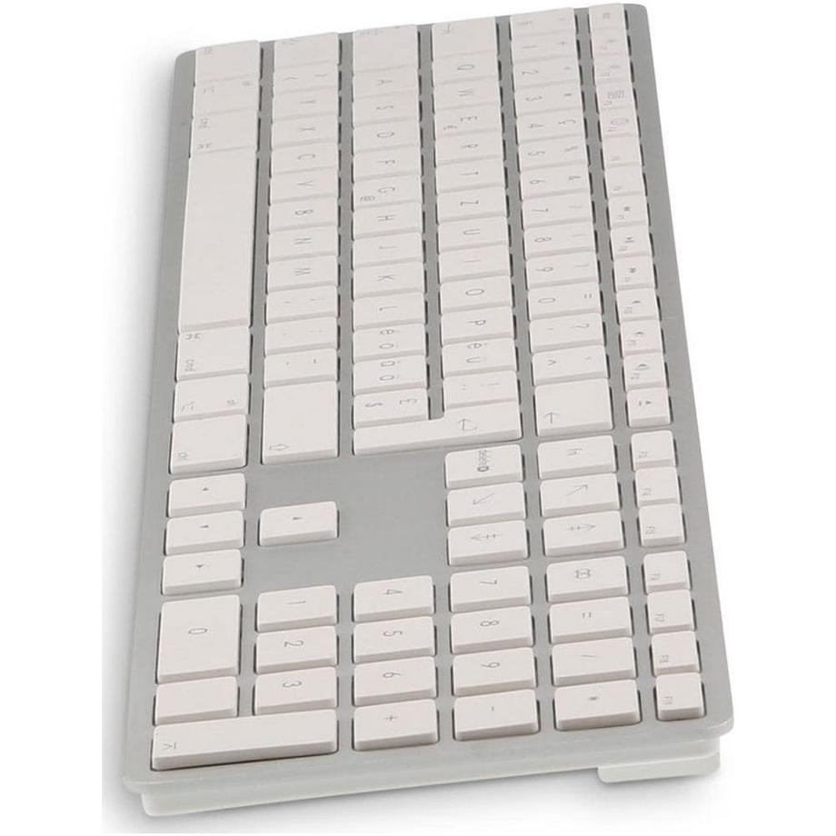 LMP  Tastatur WKB-1243 Silber, CH-Layout mit Ziffernblock (CH, Kabellos) 